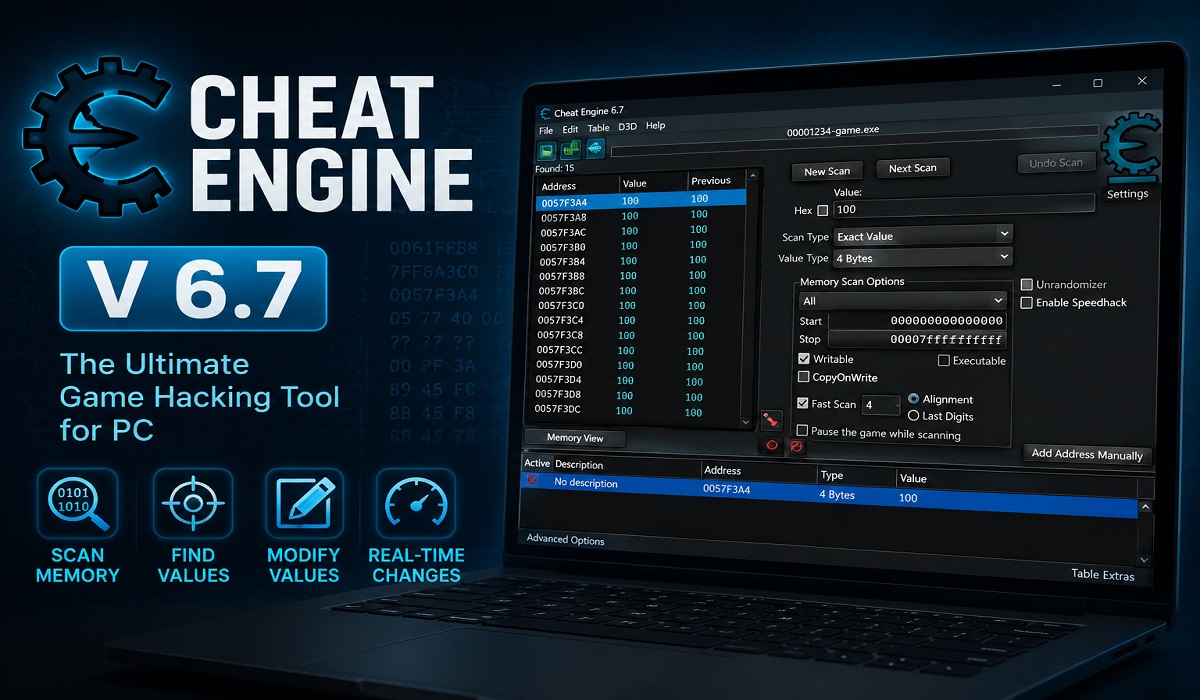Cheat Engine For PC Free Download V 6.7 - Cheat Engine For PC Free Download (V 6.7)