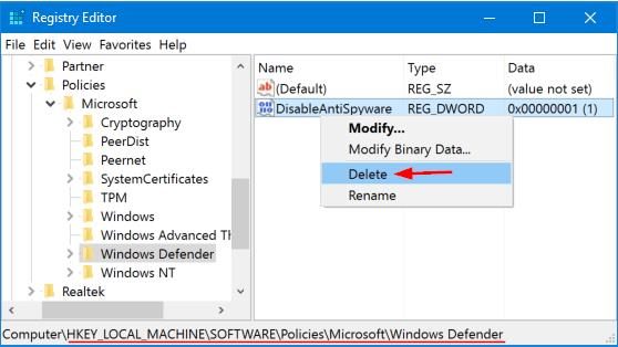 5 e1540805958589 - Windows Defender Turned off by Group Policy Error Solution