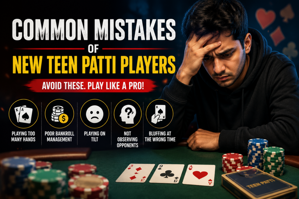 5 Common Mistakes New Teen Patti Players Make (And How to Avoid Them)