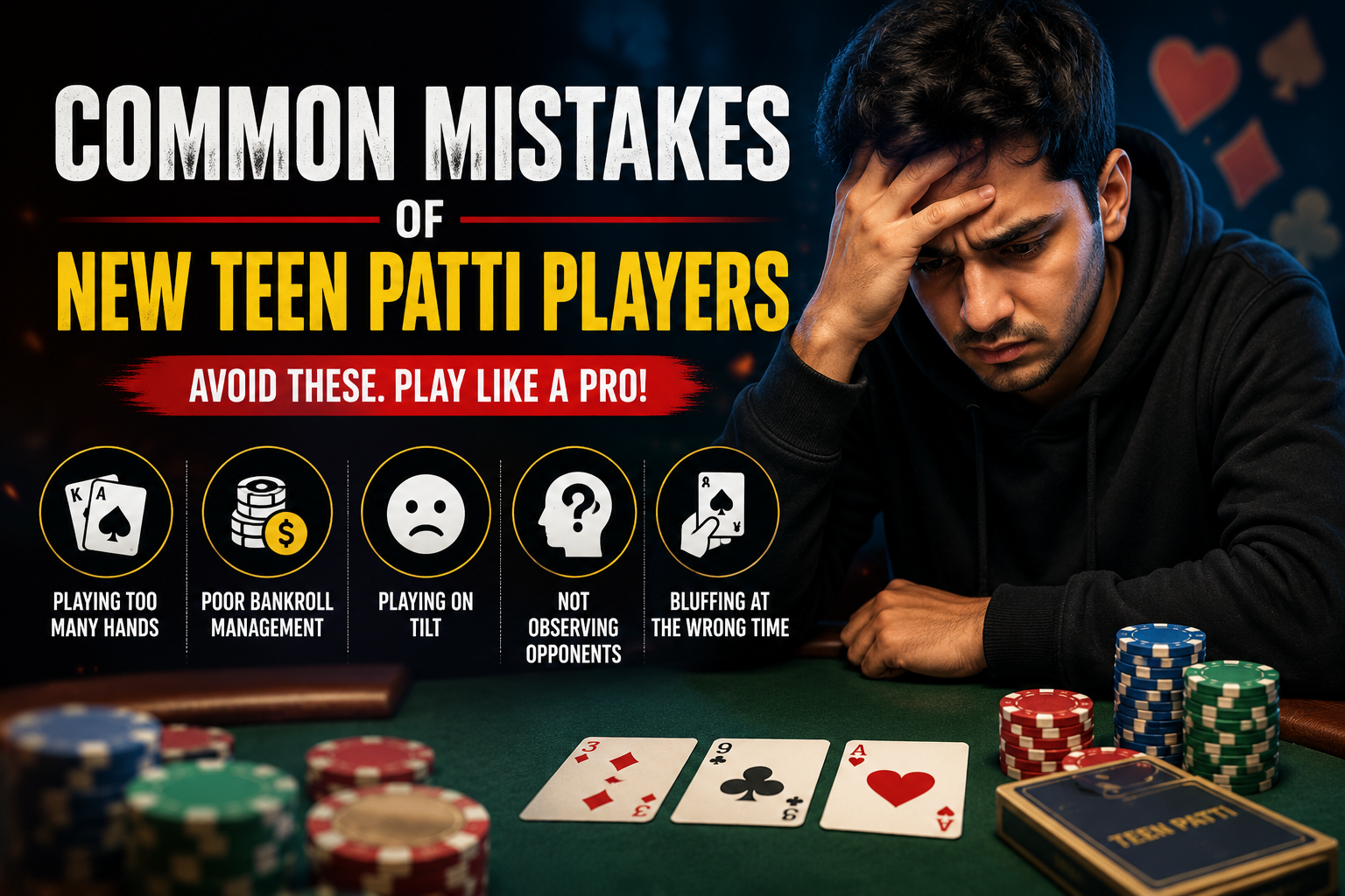 5 Common Mistakes New Teen Patti Players Make 5 Common Mistakes New Teen Patti Players Make